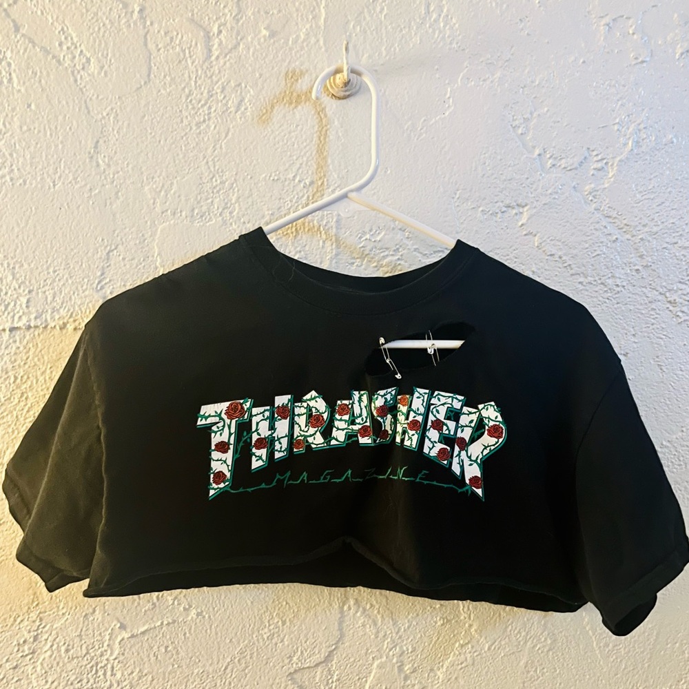 Altered Thrasher crop tee